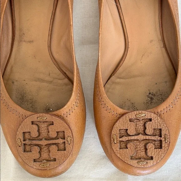 Tory Burch Tan Leather Loafers - Picture 3 of 5